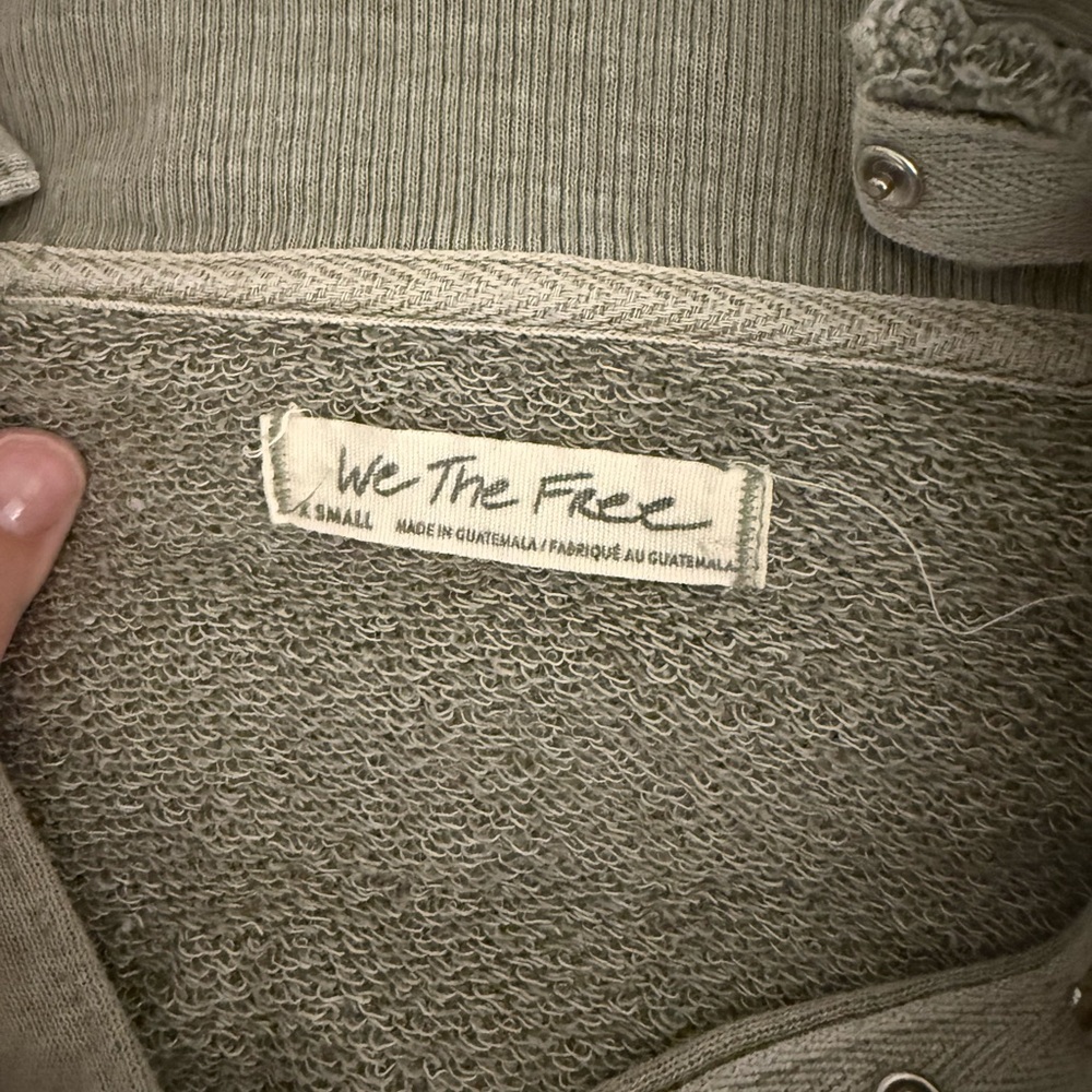 We The Free Olive Green Camden Henley Pullover - Picture 2 of 2